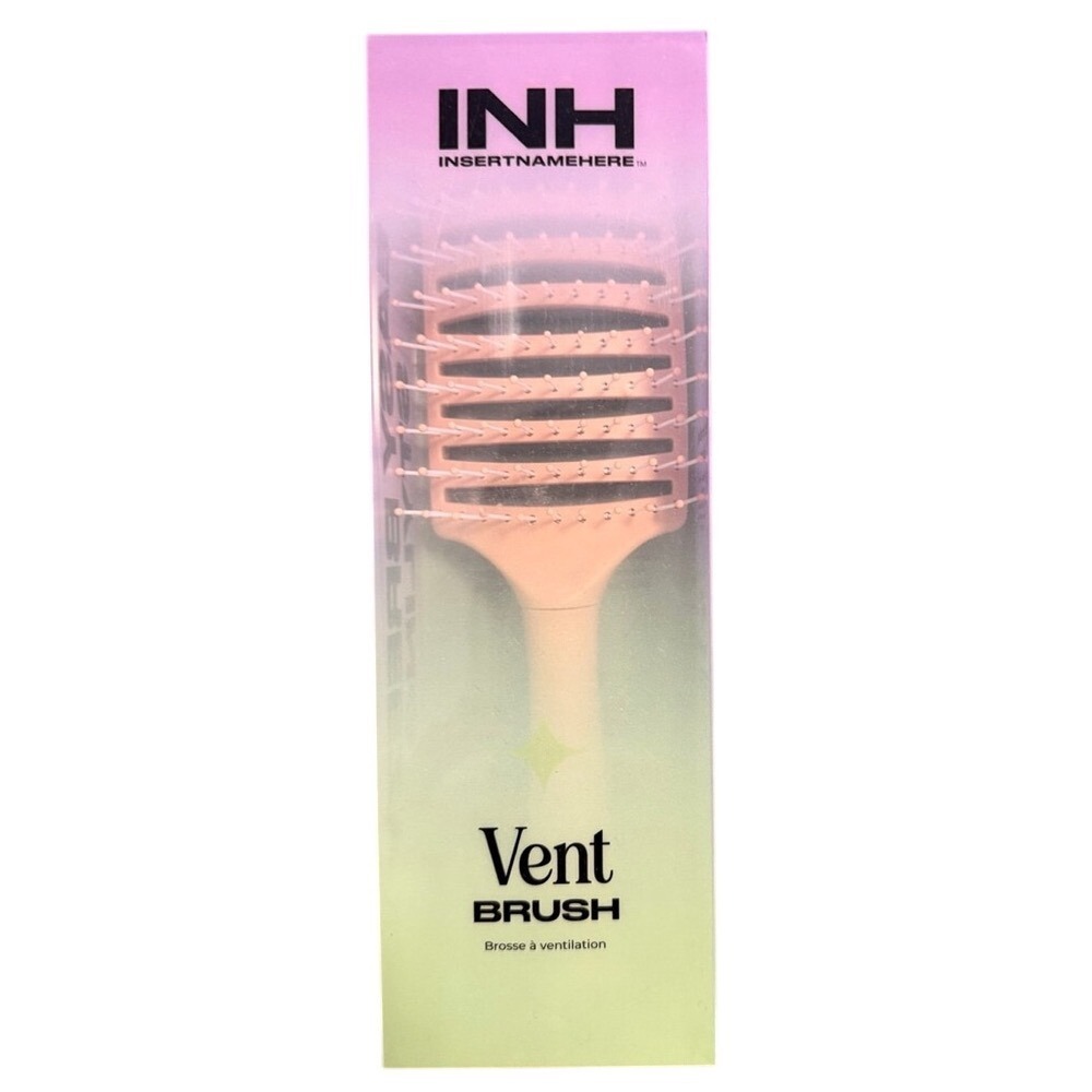 INH Curved Vent Hair Brush Pink Luxury Glamor Styling Tools Cute - Picture 5 of 10